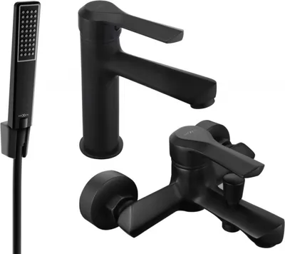 Produktbild von Mexen Sabre R72 Badewannenset, Schwarz - 72103R72-70