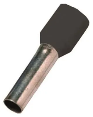 Productafbeelding van Intercable ICIAE1510 adereindhuls, DIN46228T4, 1,5 mm², 10 mm, verzinkt, zwart