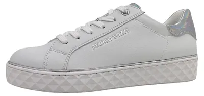 Immagine prodotto di Marco Tozzi: Scarpe da ginnastica da uomo, modello stringato, colore bianco, ideali per il tempo libero