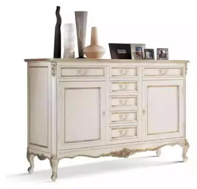 Image de Designer Buffet Salle à manger Commode en bois lassiqueе Aménagement
