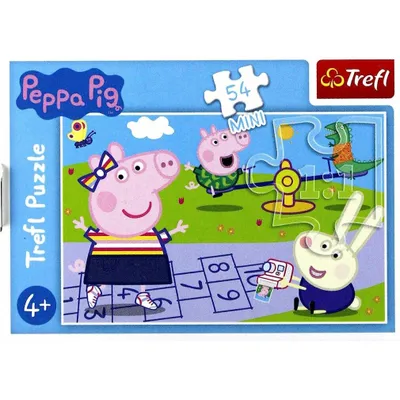 Zdjęcie produktu dla Puzzle TREFL Świnka Peppa: Skacząca lalka 54 elementy