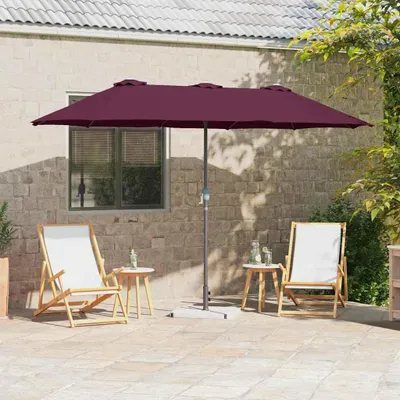 Produktbild von Gartenparasol Bordeauxrot 380 x 196 x 235 cm