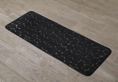 Produktbild von PODLOŽKA DO KÚPEĽNE PODLOŽKA DO SPRCHY čierna s pamäťovou penou, 45 x 120 cm