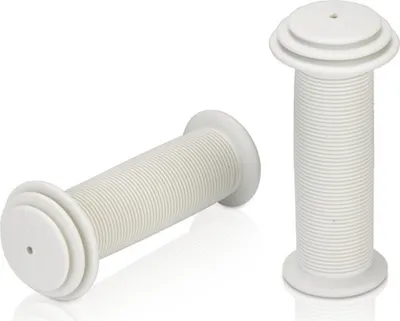 Produktbild von XLC GR-G18 Kindergriffe mit Prallschutz, Lamellen, 100 mm, Ø 22 mm, weiß (1 Paar)