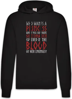 Produktbild von Urban Backwoods Shieldmaiden I, Herren Hoodie, Farbe: Schwarz, Größe: 3XL