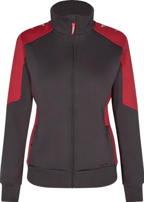 Produktbild von F. Engel Galaxy Damen Sweatcardigan, Anthrazit Grau/Tomato Red, Gr. XS