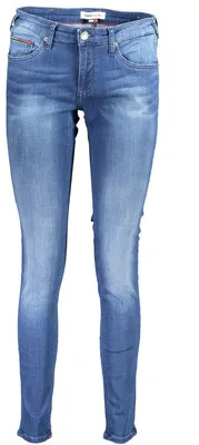 Produktbild von Damen-Jeans Blau: Skinny Fit, Niedrige Taille, Wasch-Effekt