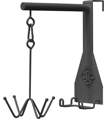 Image de Grooming Deluxe bridon accroche avec 4 crochets et fixation de crochet, couleur:noir