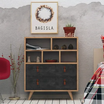 Produktbild von Skye Decor, Marco, Kommode, Eiche, 100 % MELAMINBESCHICHTETE SPANPLATTEN, 70 x 40 x 85,6 cm