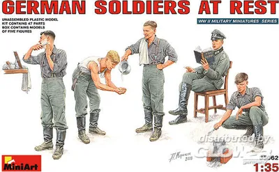 Produktbild von MiniArt Deutsche Soldaten bei der Pause  1:35 35062