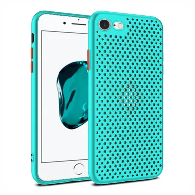 Immagine prodotto di Smartphonica Custodia in silicone per iPhone 7/8 con fori - Blu