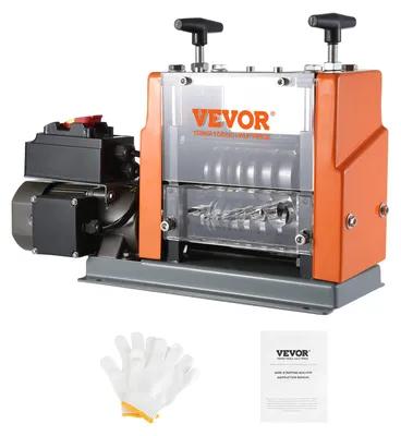 Obrázok produktu pre VEVOR stroj na odizolovanie káblov Elektrický stroj na odizolovanie káblov φ1,5-25 mm 60 W Odizolovací stroj 7 odizolovacích kanálov Odizolovač drôtov 65-Mn čepeľ z pružinovej ocele Ideálny na odizolovanie medeného drôtu