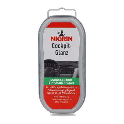 Produktbild von NIGRIN Cockpit- Glanz Schwamm - Getränkt in Cockpit-Lotion (1er Pack)