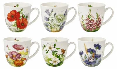 Immagine prodotto di Goebel Teetassen-Set Fiore 6-tlg., Fine Bone China, 500 ml, 23123881