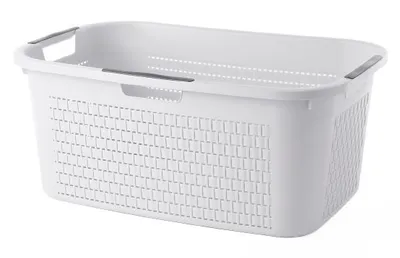Obrázek produktu pro Koš na prádlo 40 l COUNTRY, barva:bílá