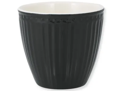 Produktbild von Greengate Latte Cup Tasse Alice Dark Grey (300ml)