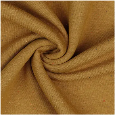 0,5m Sweat-Stoff Cosy Colours Meterware Oeko-Tex Sweatstoff Sweat hellbraun