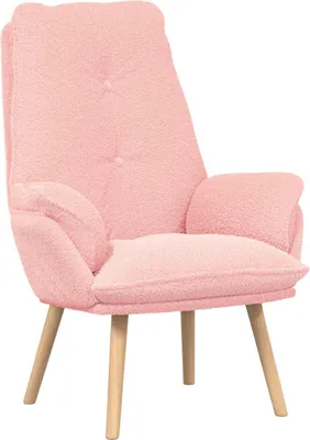 Obrázok produktu pre vidaXL Kreslo ružové 69 x 74 x 93 cm Sherpa látka