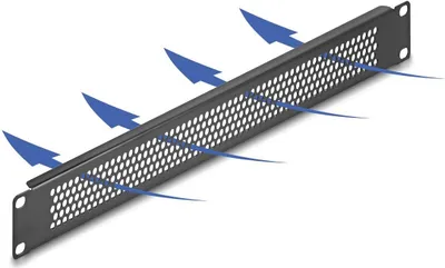 Image de DELOCK 19" Blindpanel mit runden Löchern 1 HE schwarz