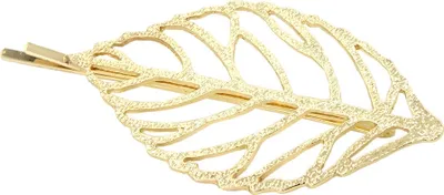 Produktbild von Metal Haarklammer Blatt in der Farbe Gold