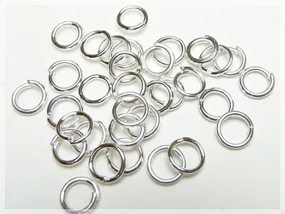 Produktbild von Vintageparts Biegeringe 5 mm Silberfarben 100 Stück