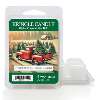 Image de Kringle Candle, ferme de sapins de Noël, bougie parfumée, senteur de forêt d'hiver