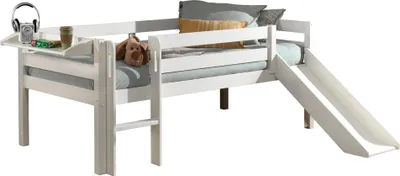 Produktbild von FURNLUX Loft Bed Pino White 90x200cm / Hauptfarbe: Weiß / Abmessungen: 175 x 208 x 83 cm