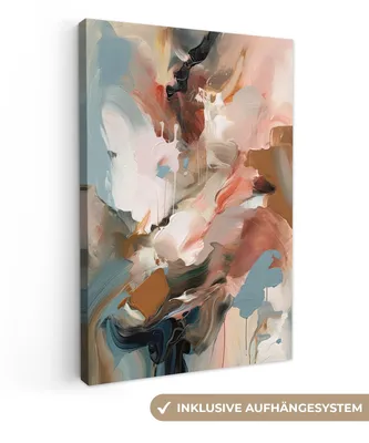 Produktbild von MuchoWow® - Leinwandbilder - Farbe - Farben - Abstrakt - Kunst, Wandbild, Wanddeko Bilder Wohnzimmer, 60x90 cm