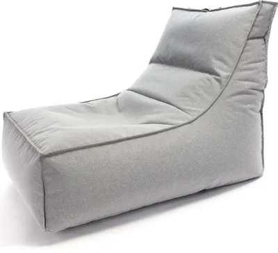 Produktbild von Ecopuf, Leone, Sitzsack Pouf, Sack Poufsessel Pufsack Kinder, Erwachene, 100x70x66cm, Grau