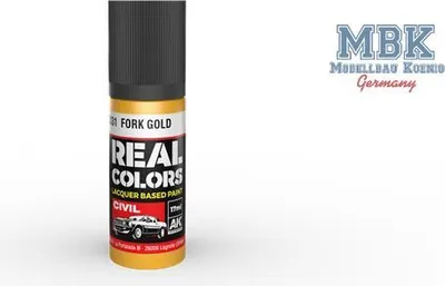 Zdjęcie produktu dla AK Interactive S.L. AK-RC831 REAL COLORS: Fork Gold 17 ml