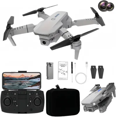 Produktbild von Drohne mit 4K Kamera, RC Quadcopter FPV Drone mit Dual-Kamera, Start/Landung mit einer Taste, Hindernisvermeidung, Gestenfotografie, Headless-Modus
