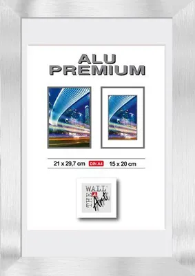 Produktbild von Aluminiumrahmen Quattro silber, 21 x 29,7 cm