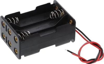 Produktbild von Batteriefach - 6x AAA (9V), kompakt ohne Stecker