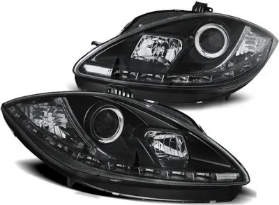 Produktbild von Scheinwerfer LED Tagfahrlicht Optik passend für Seat Leon 1P / Altea 5P 09-15 Schwarz