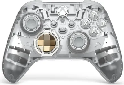Zdjęcie produktu dla Microsoft Ghost Cipher złoty, jasnoszary, przezroczysty gamepad Bluetooth/USB analogowy/cyfrowy Android, PC, Xbox One, Xbox Series S, Xbox Series X, iOS