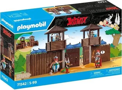 Zdjęcie produktu dla PLAYMOBIL Astérix Camp Romain, Zestaw z Figurkami z Komiksu, 181 Elementów, Dla Dzieci od 5 Lat