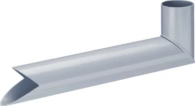 Produktbild von INEFA Wasserspeier Fallrohr, PVC DN50 / 50mm Grau Übergangsstück Regenrohr, Dachrinnenzubehör, einfache Steckmontage,  Germany