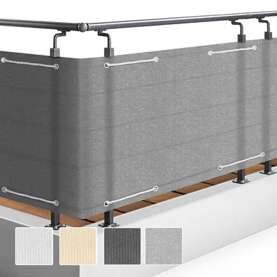 Produktbild von Sol Royal SolVision HB2, 90x500cm, Grau, Balkonverkleidung, mit Ösen & Kordel