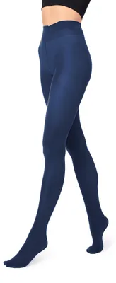 Image de Collants opaques pour femmes Merry Style en microfibre 70 deniers (bleu marine, taille M).