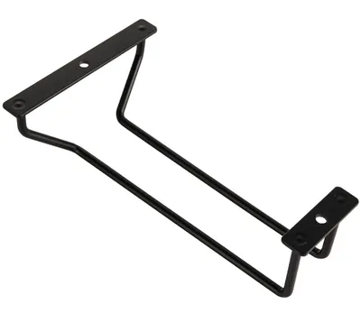 Weinregal unter Schrank, 1 Reihe, schwarz, 18 cm, für Bar