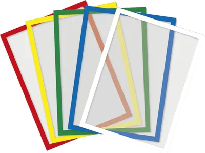 Produktbild von TimeTEX Rahmen-Einstecktaschen A4 magnetisch, 5 Stück