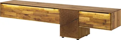 Image de MASSIVMOEBEL24 | Meuble TV en bois de Chêne 240x43x55 naturel huilé WIEN #112