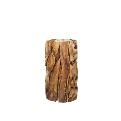 Produktbild von Ablagetisch XILON Holzsäule Podest Teakholz massiv 100% Handarbeit