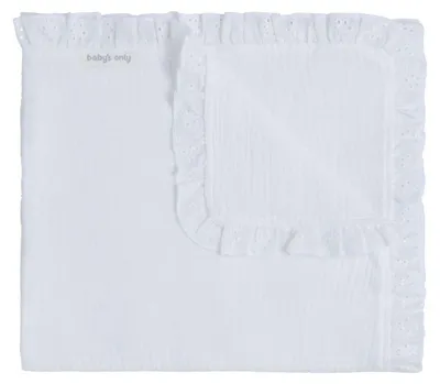 Produktbild von Baby's Only Kinderdecke Calm - Weiß - 100x135 cm