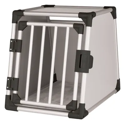 Produktbild von JOLLYPAW Transportbox, Aluminium, M: 55 × 61 × 74 cm, grau/silber