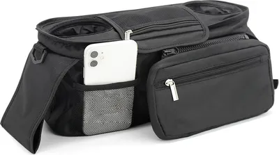 Produktbild von INF Aufbewahrungstasche aus Oxford-Gewebe für Kinderwagen - Schwarz