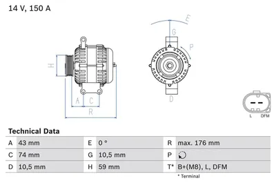 Produktbild von BOSCH 0 986 047 910 Generator x