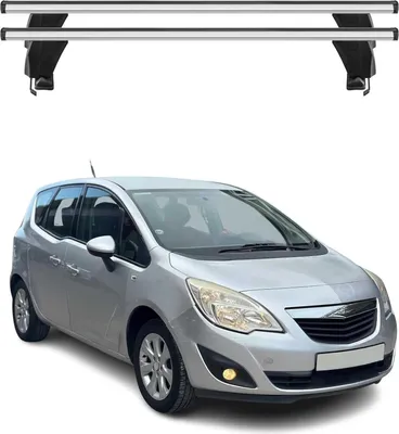 Image de Menabo Barres de toit Transversales pour Opel Meriva 2010-2017 Alu Gris 2x ABE