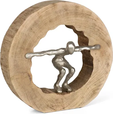 Obrázek produktu pro Socha Moritz Dare to take the plunge Mango wood/aluminium Masivní mangové dřevo - strom