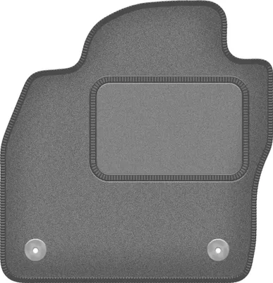 Produktbild von Fahrerfußmatte Velours graphit passend für Seat Ibiza V (2017-, Schrägheck) – mit Befestigungen – passgenau